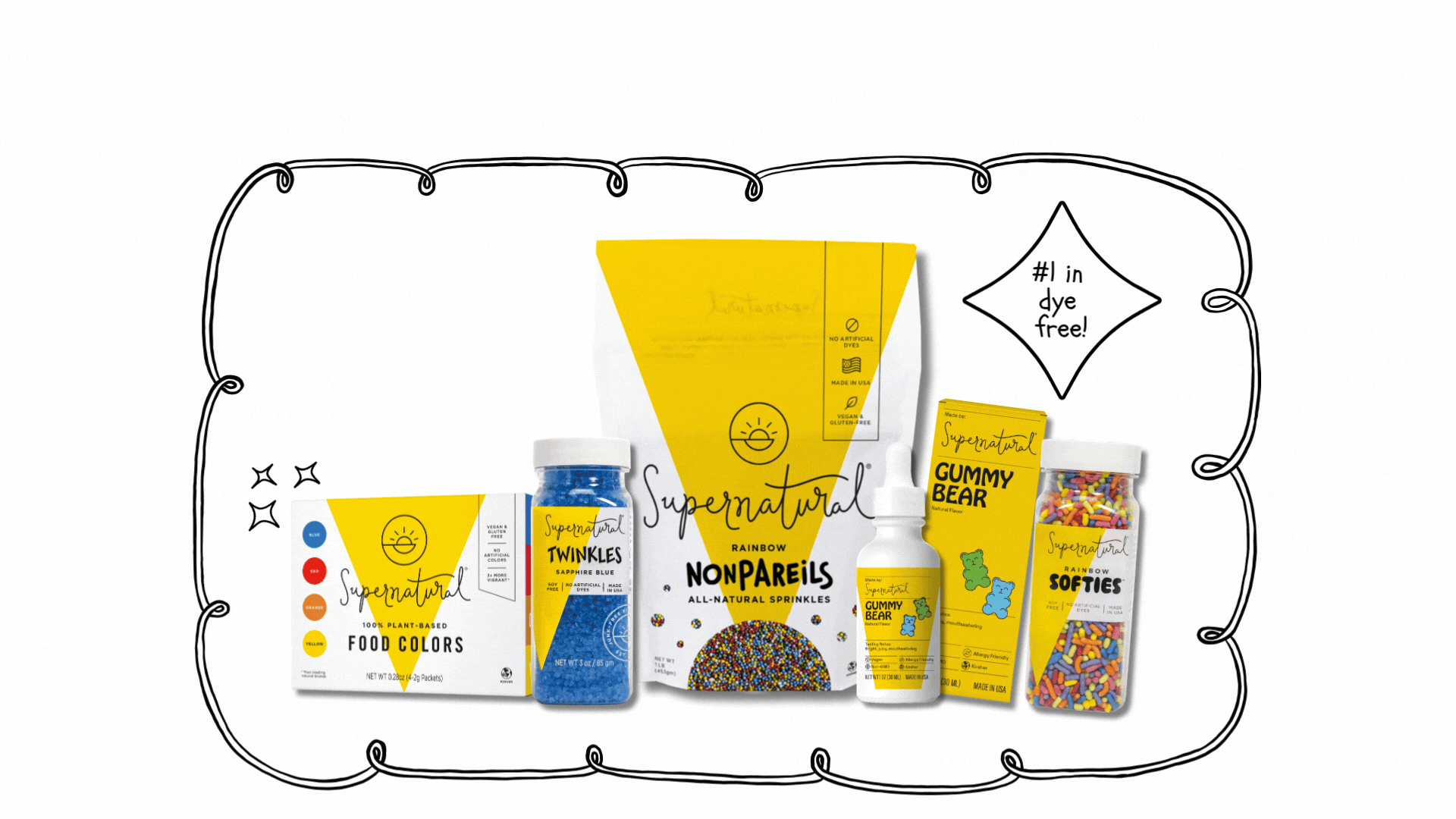 Hero Graphic with Products